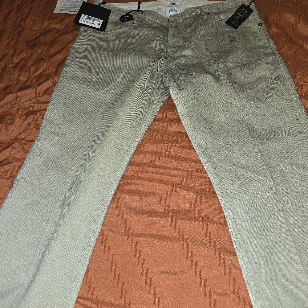 Pto5 Italian Men's Slim Khaki Jeans